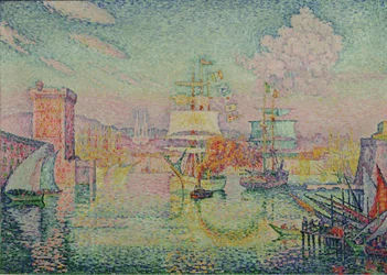 Indsejlingen til havnen i Marseille, 1918